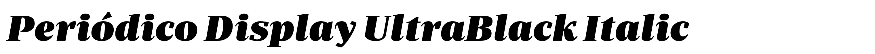 Periódico Display UltraBlack Italic